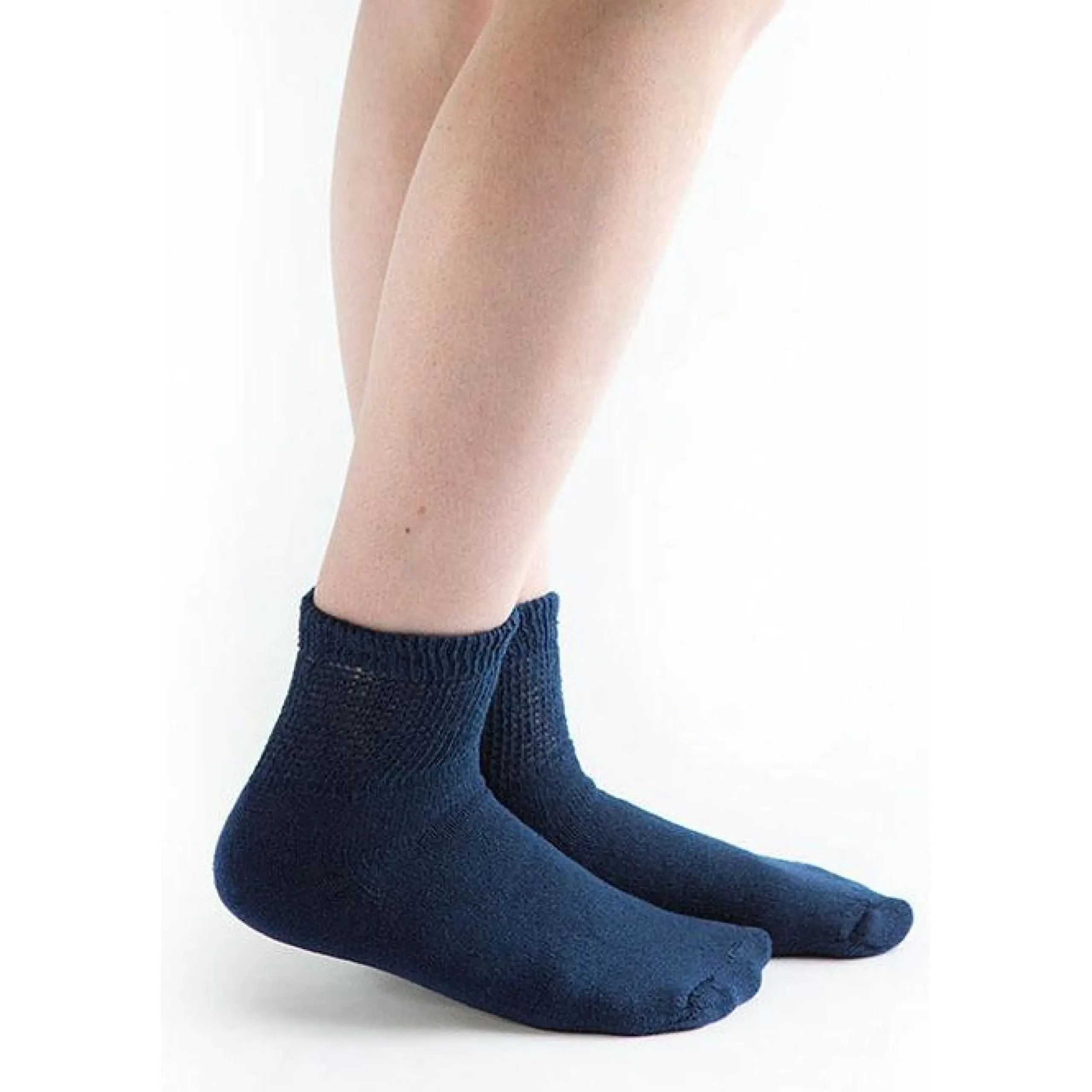 Doc Ortho Loose Fit Diabetic 1/4 Crew Socks, 3 pairs