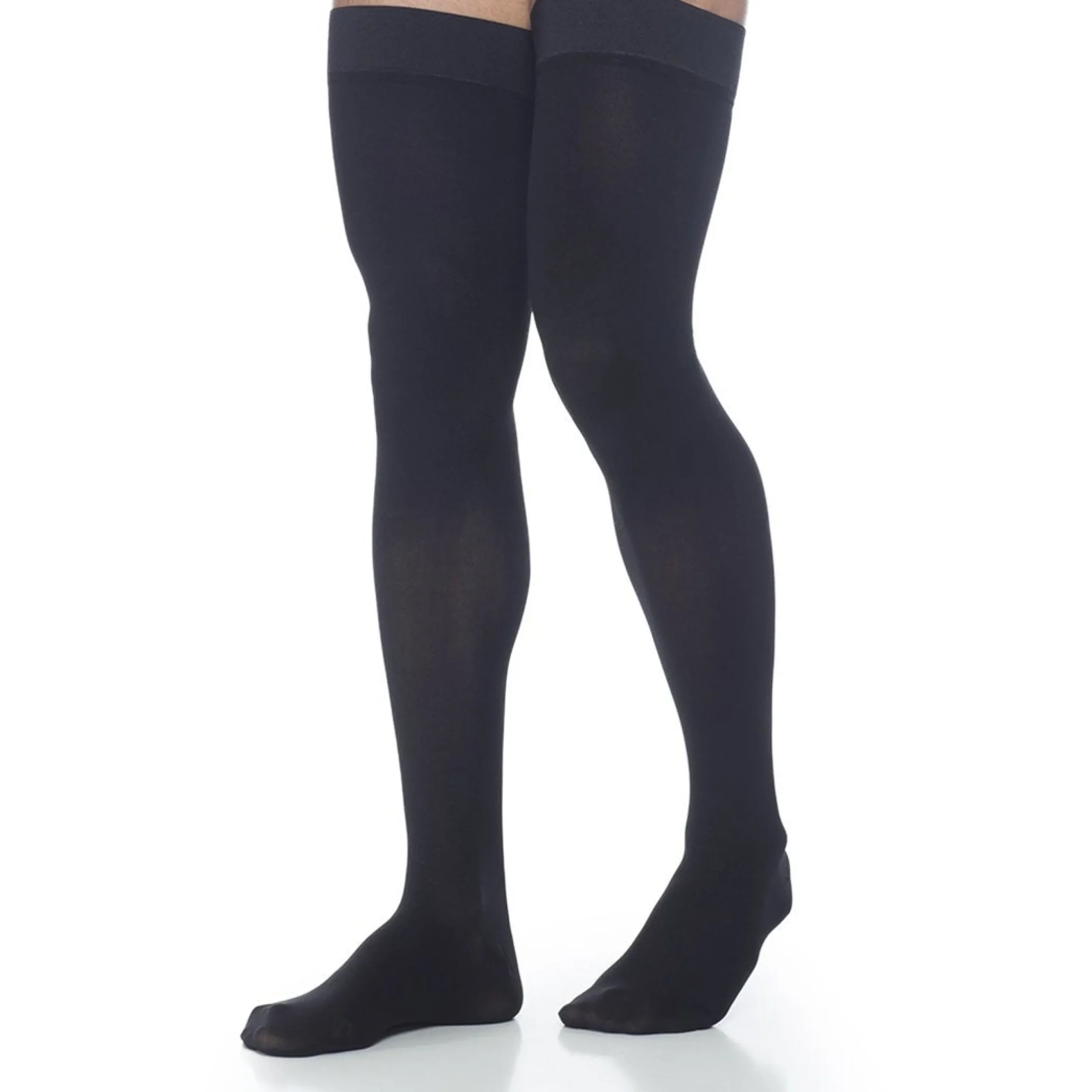 Dynaven Opaque Men's Thigh High 15-20 mmHg
