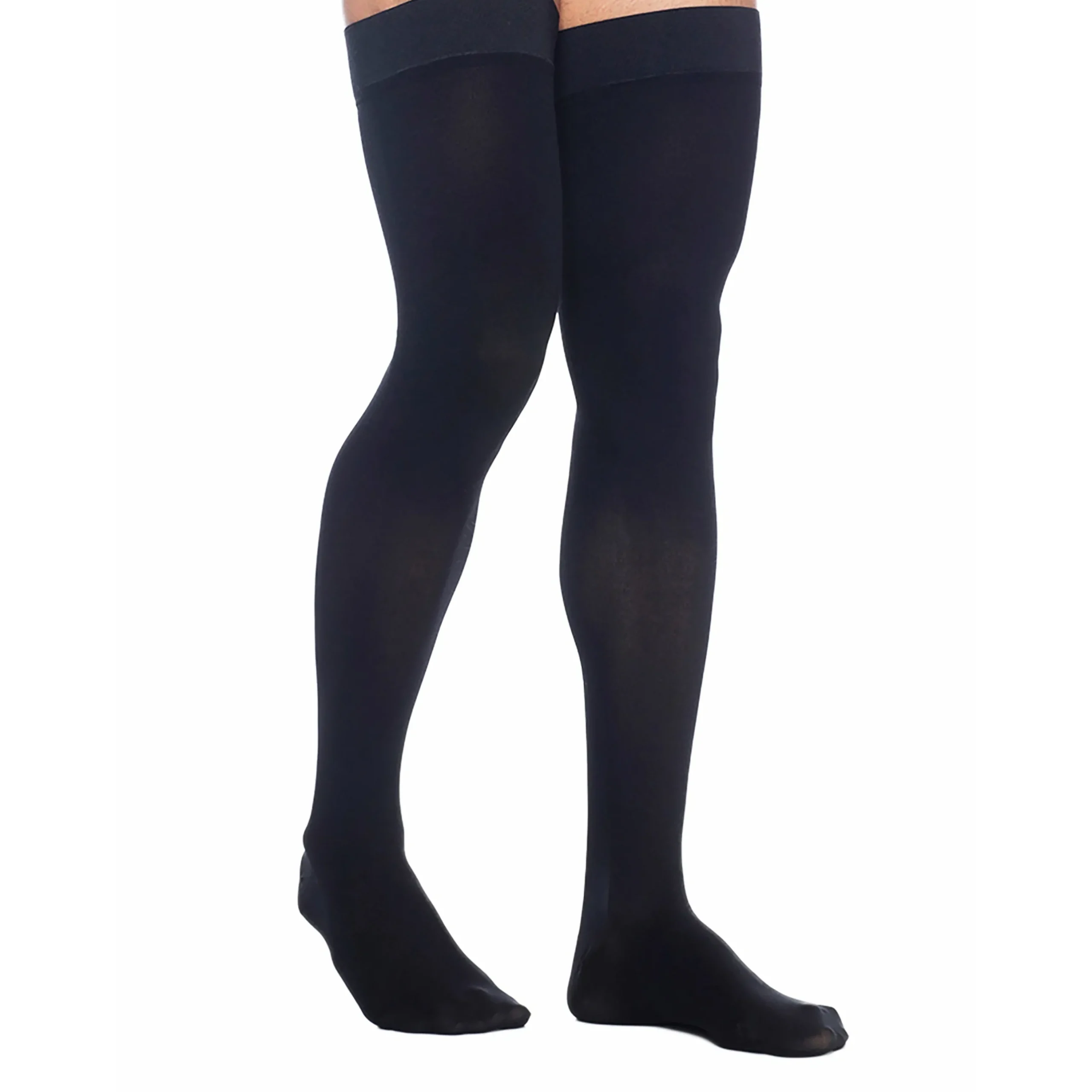 Dynaven Opaque Men's Thigh High 30-40 mmHg