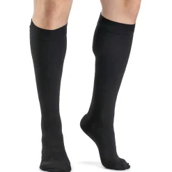 Dynaven Opaque Ribbed Men's Knee High 15-20 mmHg