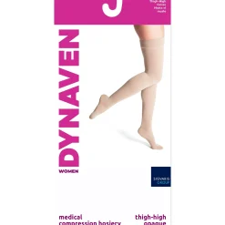 Dynaven Opaque Women's Thigh High 20-30 mmHg