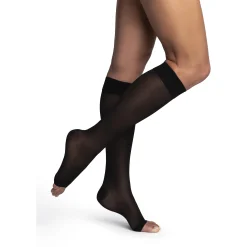 Dynaven Sheer Women's Knee High 15-20 mmHg, Open Toe