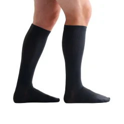 EvoNation Men's Classic Ribbed 20-30 mmHg Knee High