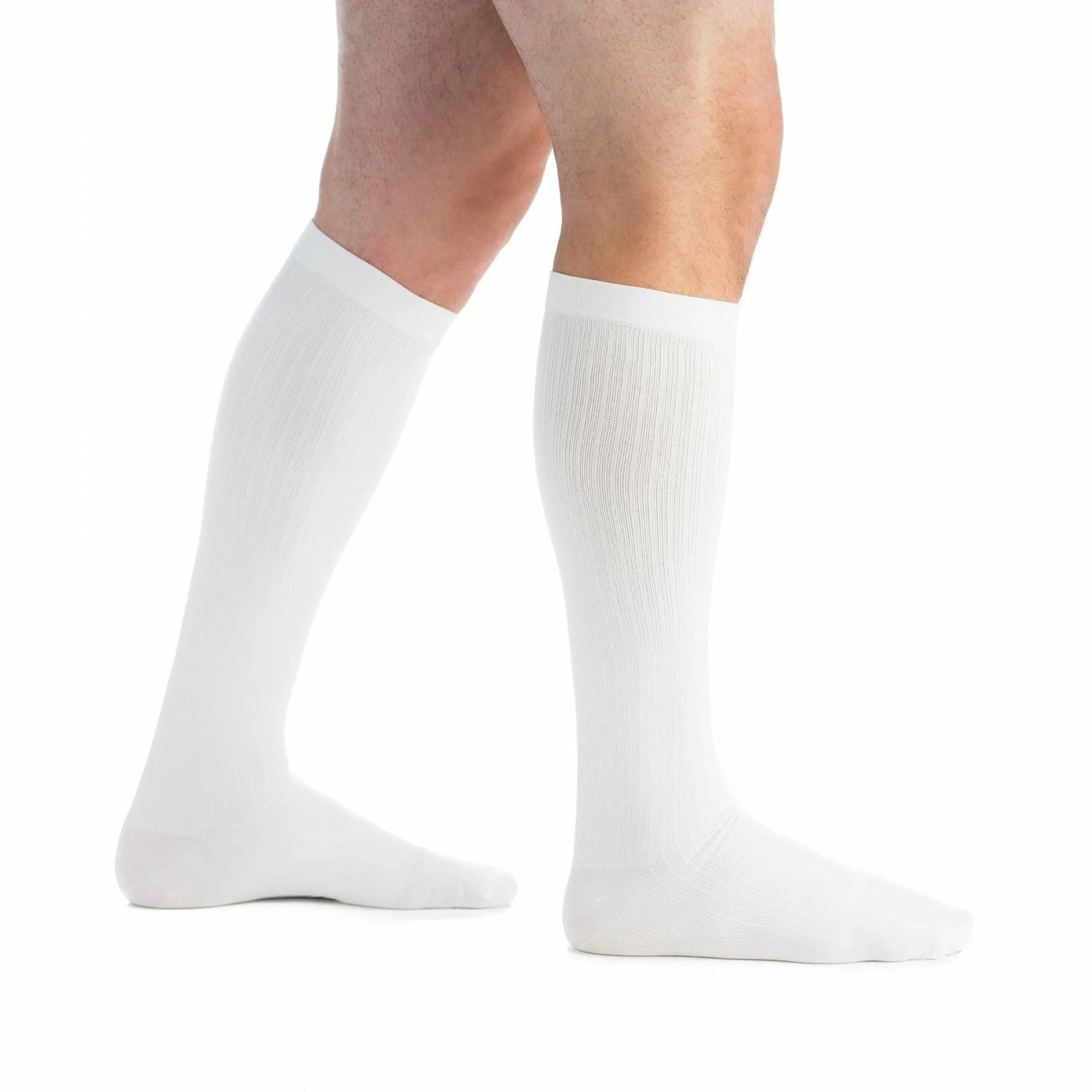 EvoNation Men's Classic Ribbed 15-20 mmHg Knee High