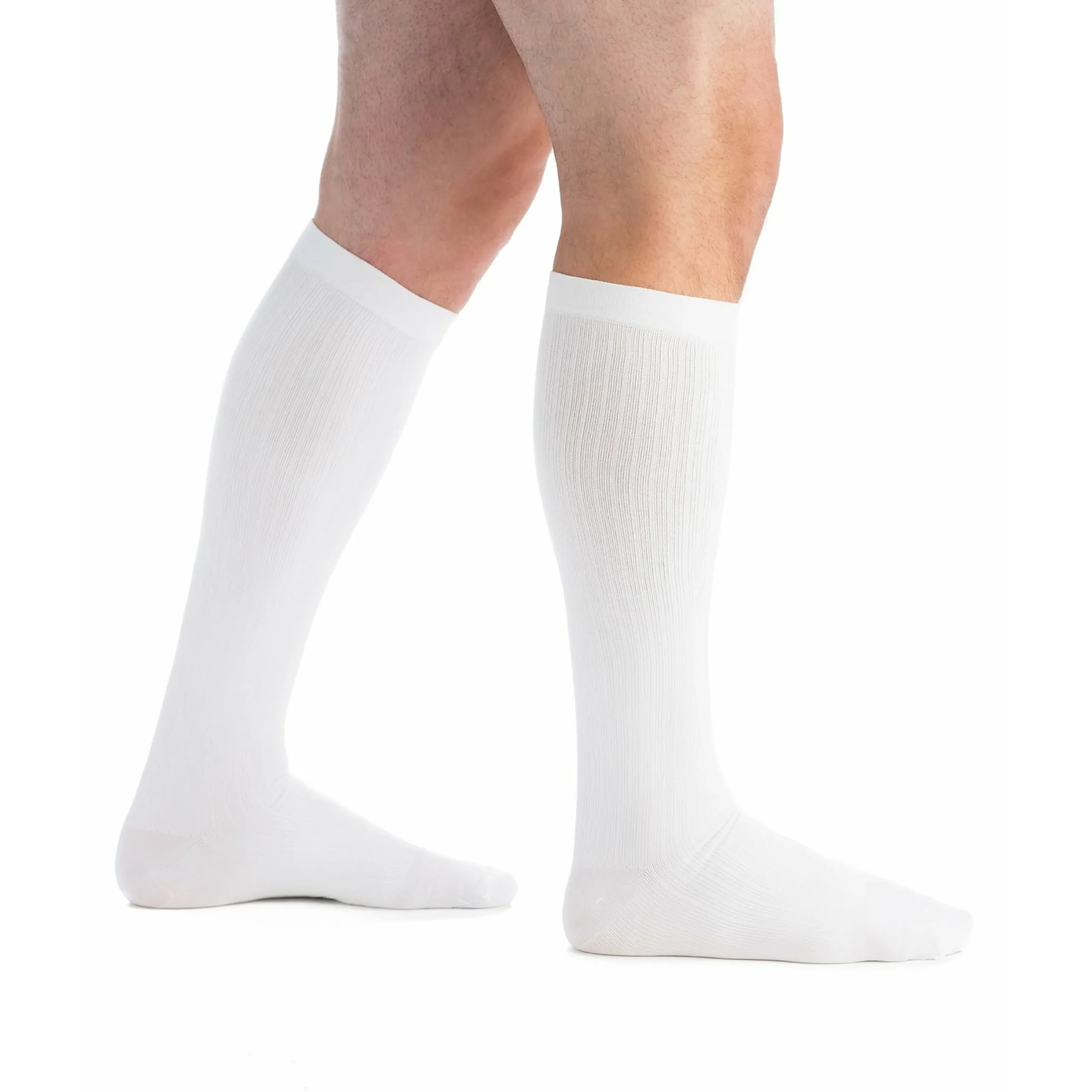 EvoNation Men's Classic Ribbed 8-15 mmHg Knee High