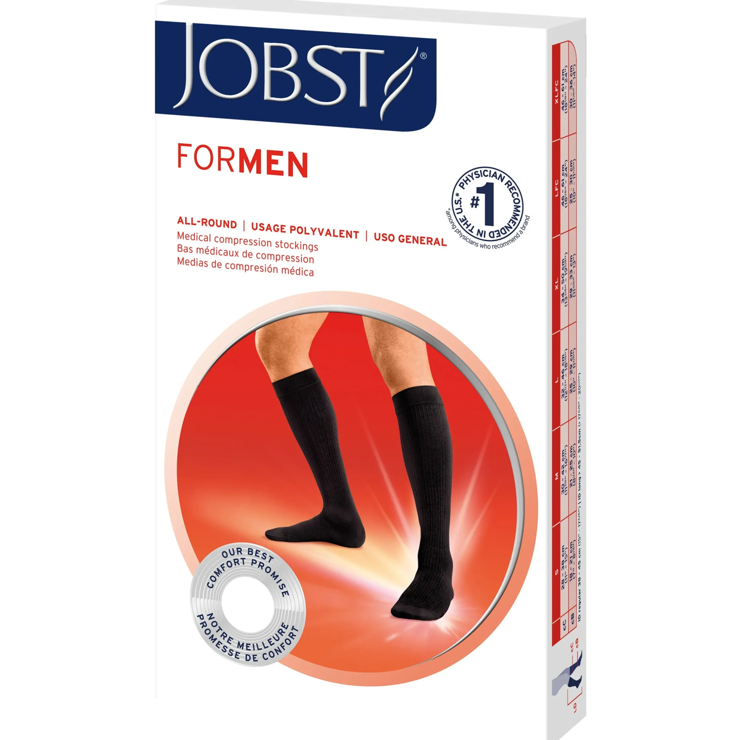 JOBST® forMen Knee High w/ SoftFit Band 15-20 mmHg