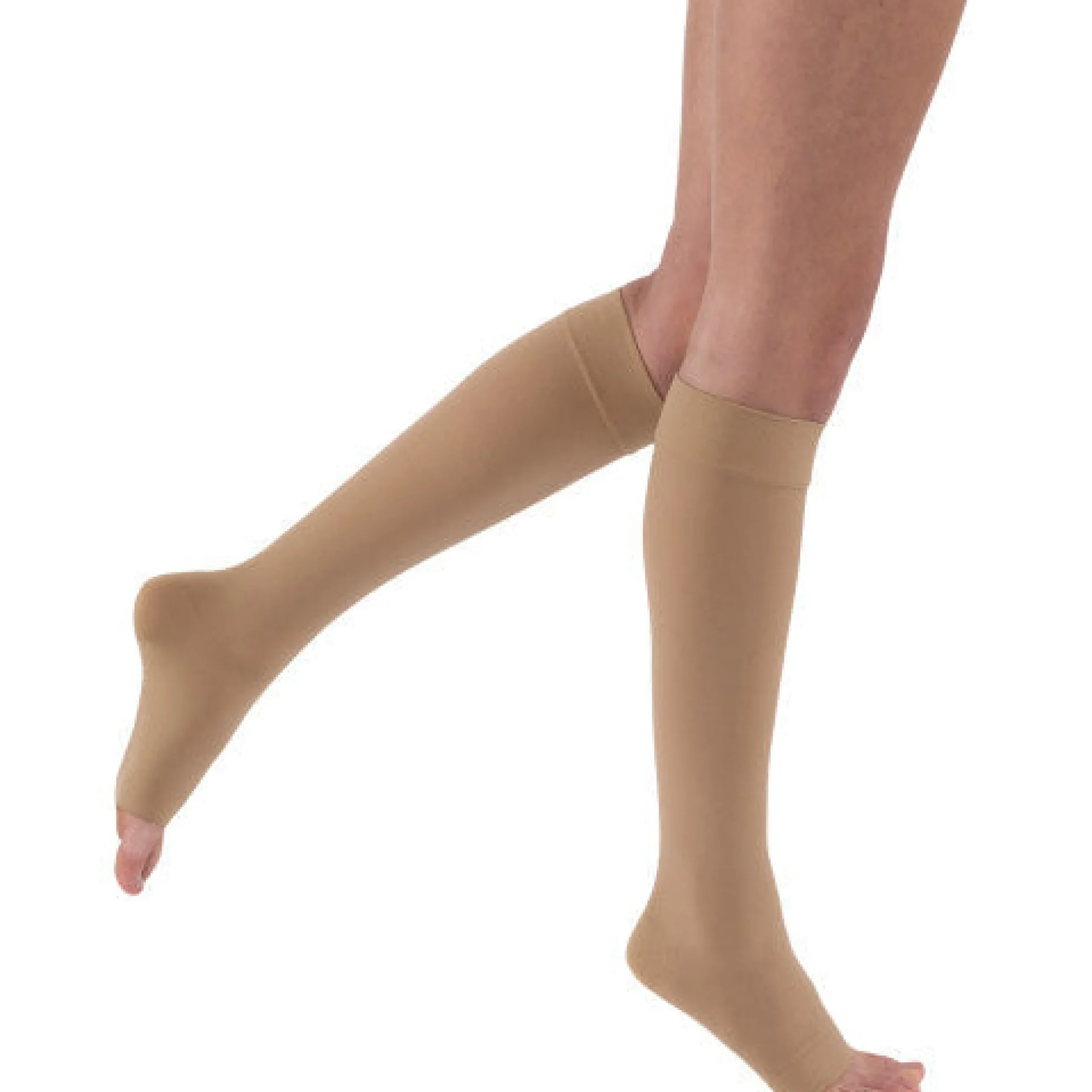 JOBST® Relief Knee High 30-40 mmHg w/ Silicone Top Band, Open Toe