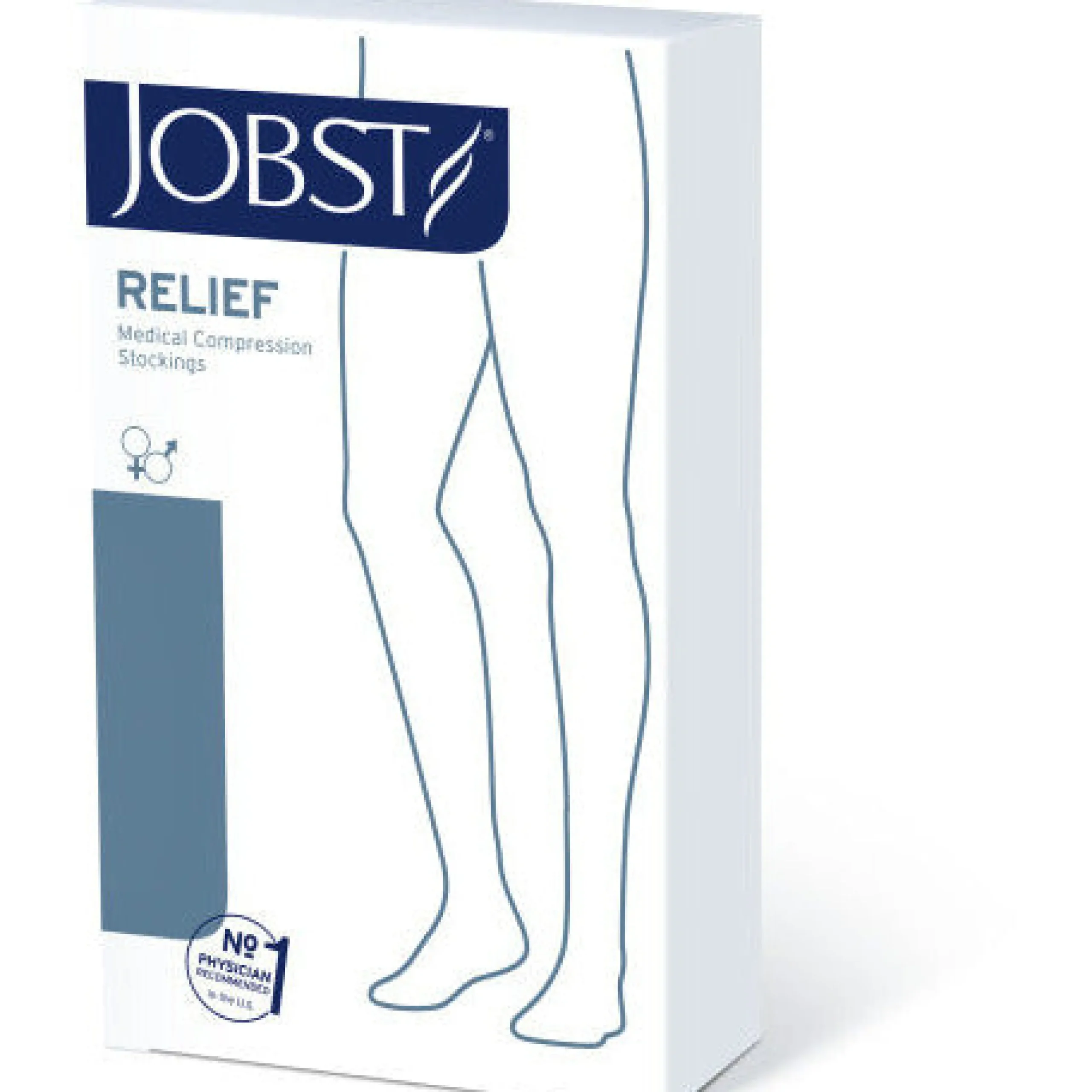 JOBST® Relief Knee High 30-40 mmHg w/ Silicone Top Band, Open Toe