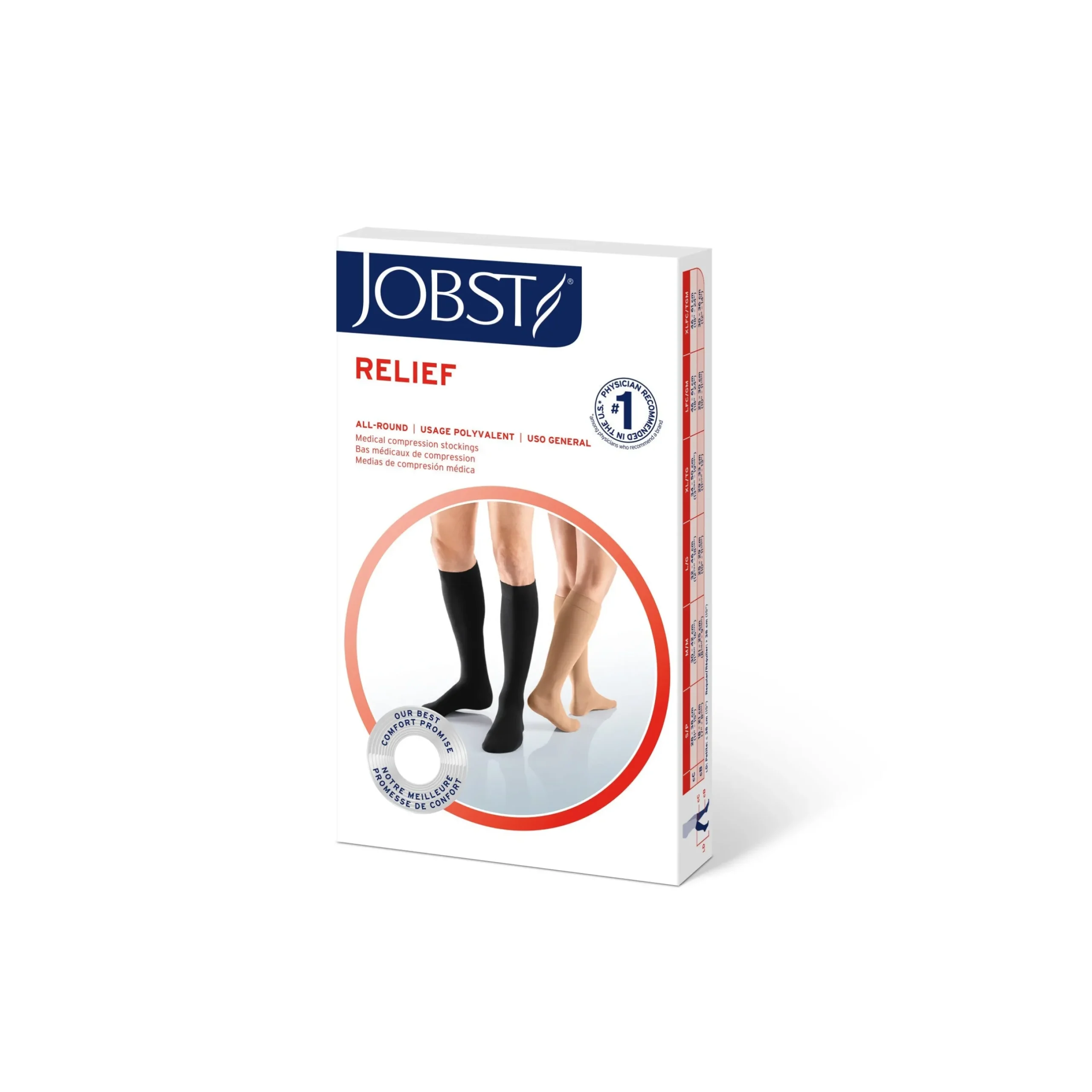 JOBST® Relief Knee High 30-40 mmHg w/ Silicone Top Band