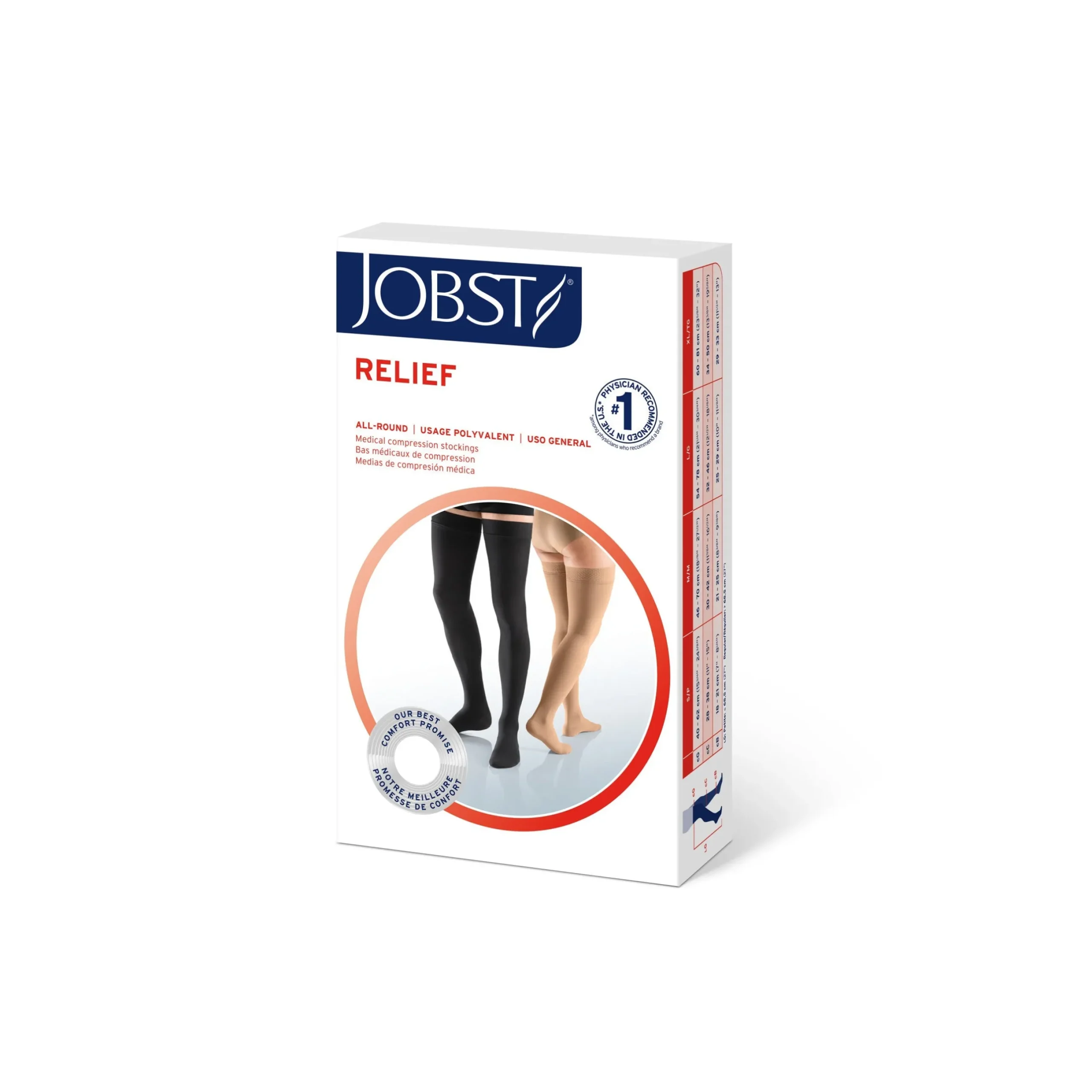 JOBST® Relief Thigh High 20-30 mmHg w/ Silicone Top Band