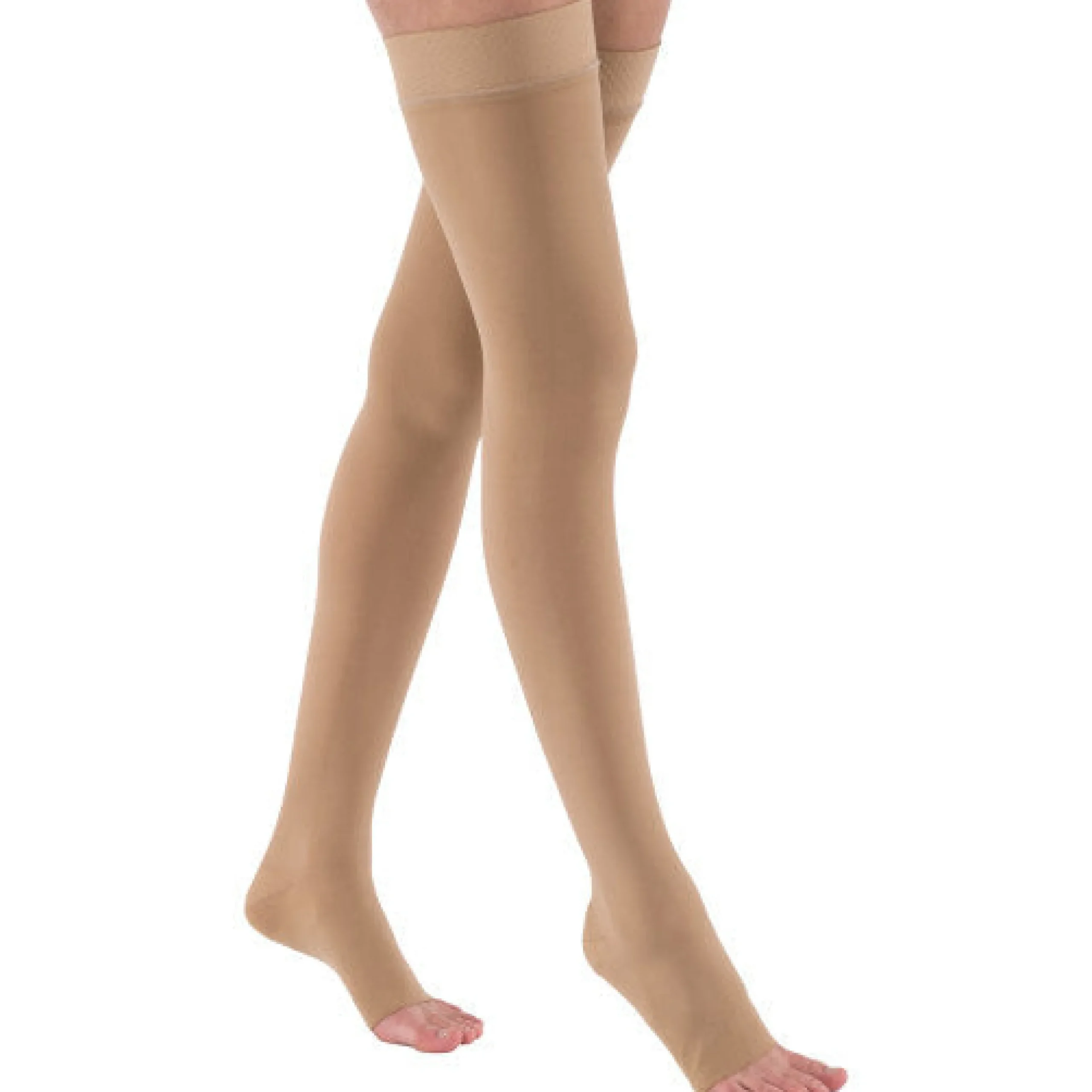 JOBST® Relief Thigh High 30-40 mmHg w/ Silicone Top Band, Open Toe