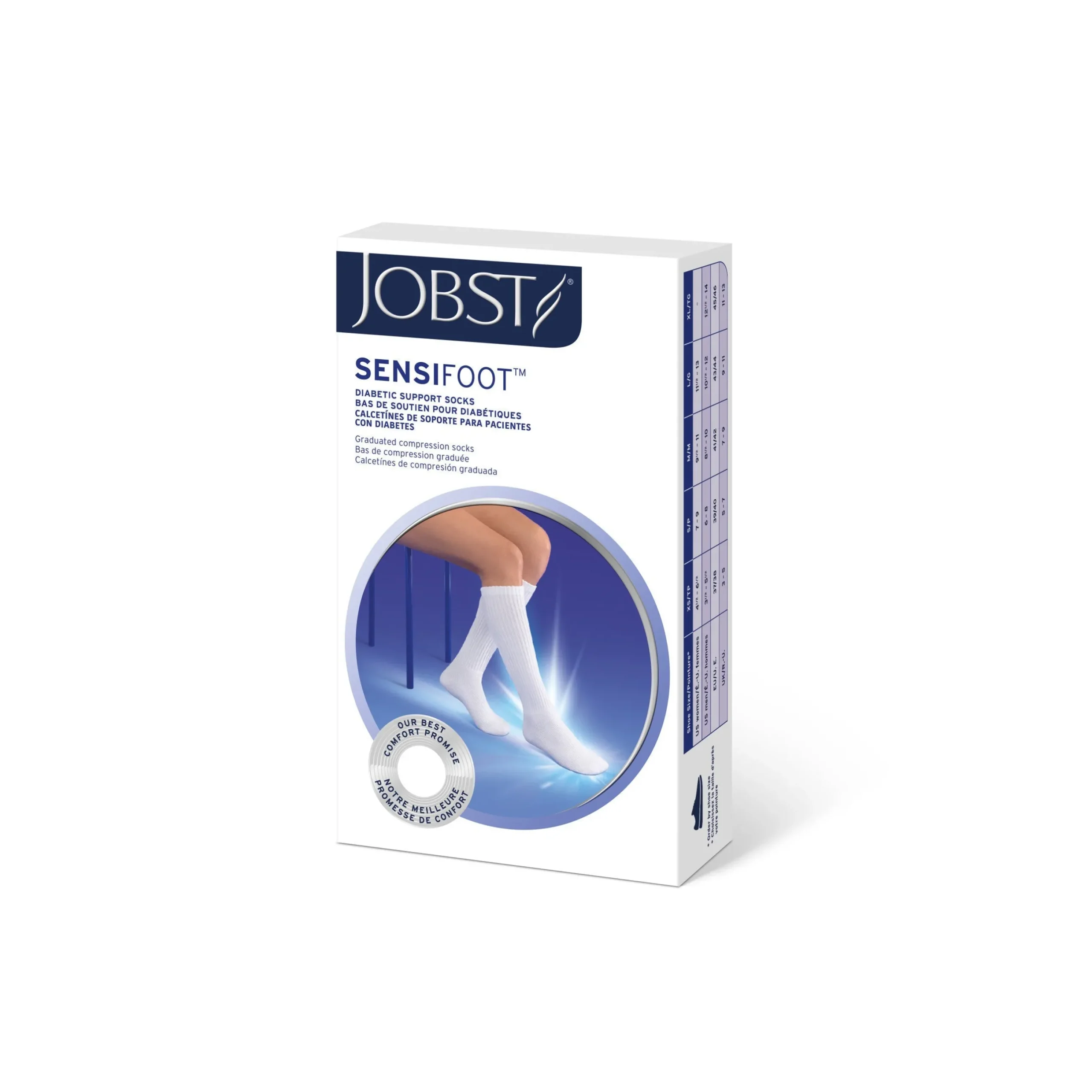 JOBST® Sensifoot Diabetic Compression Knee High 8-15 mmHg