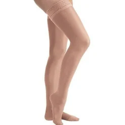 JOBST® UltraSheer Women's Thigh High 15-20 mmHg w/ Lace Silicone Top Band
