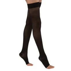JOBST® UltraSheer Women's Thigh High 20-30 mmHg w/ Silicone Dotted Top Band, Open Toe