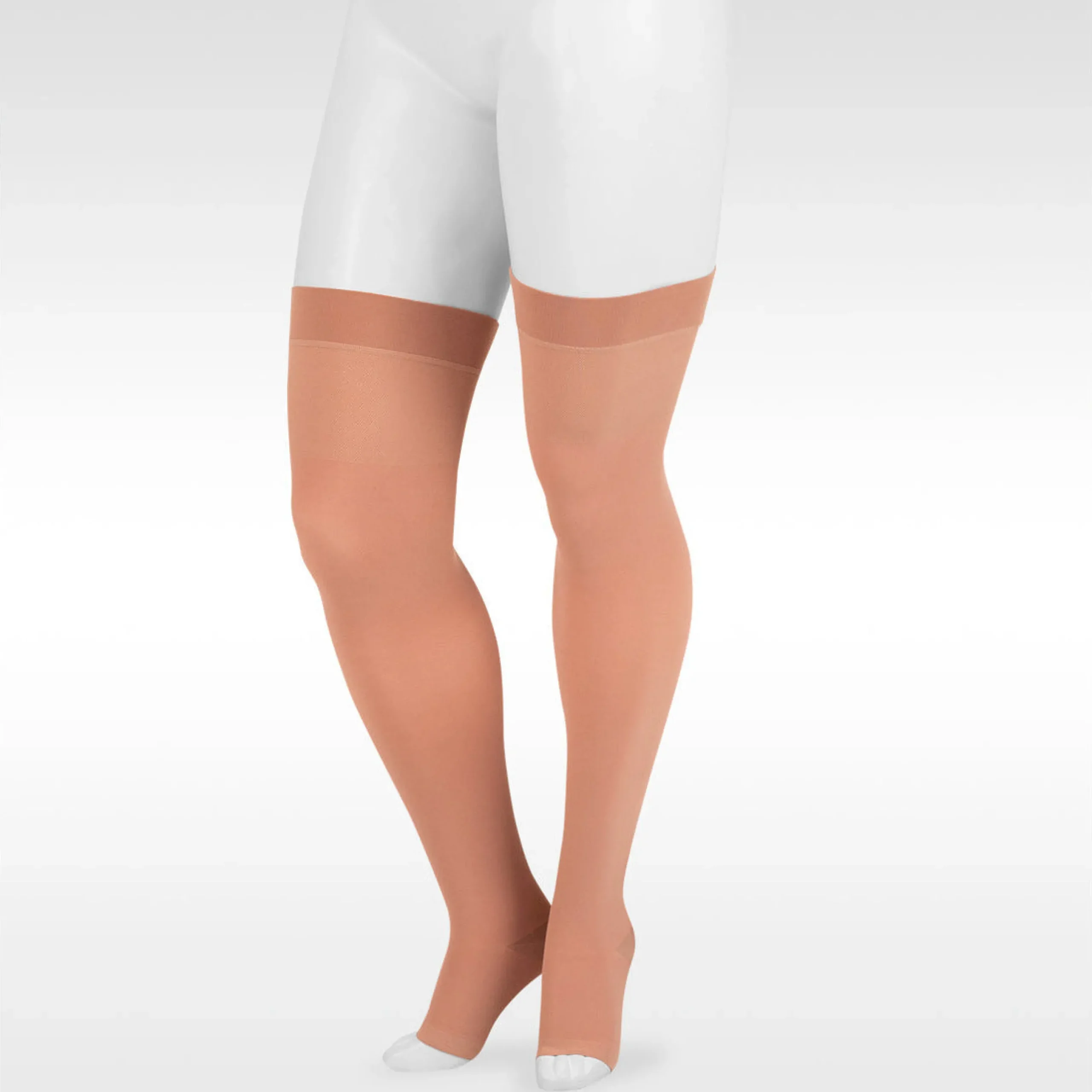 Juzo Dynamic Thigh High 40-50 mmHg w/ Sillicone Band, Open Toe