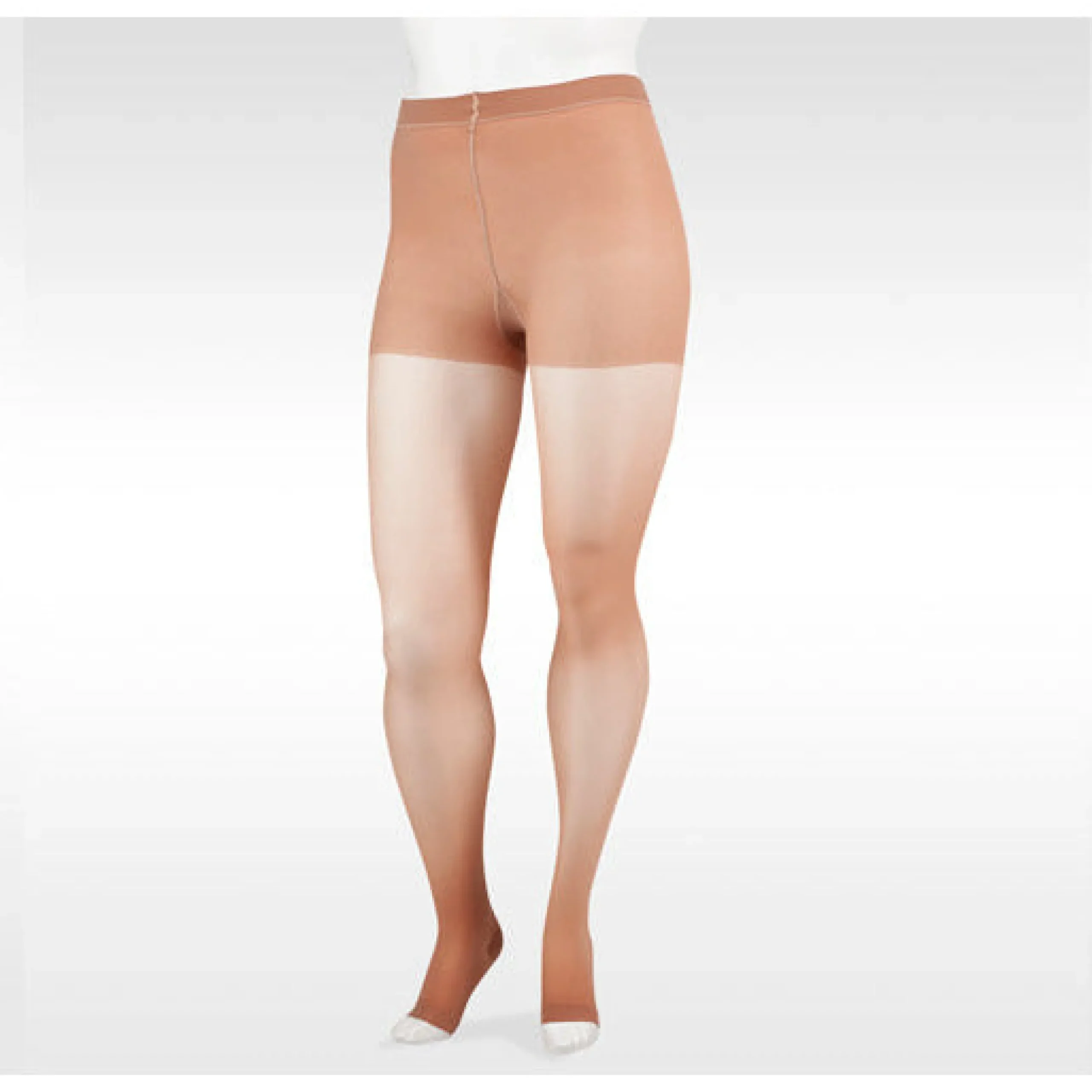 Juzo Naturally Sheer Pantyhose 15-20 mmhg, Open Toe