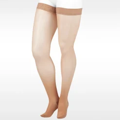 Juzo Naturally Sheer Thigh High 20-30 mmhg w/ Silicone Band