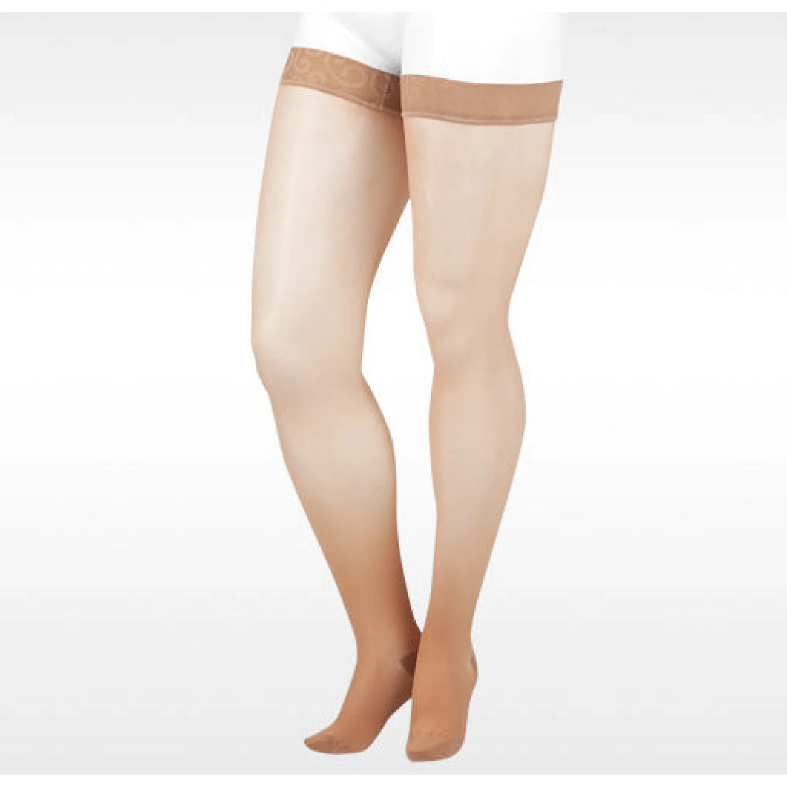 Juzo Naturally Sheer Thigh High 30-40 mmhg w/ Silicone Band