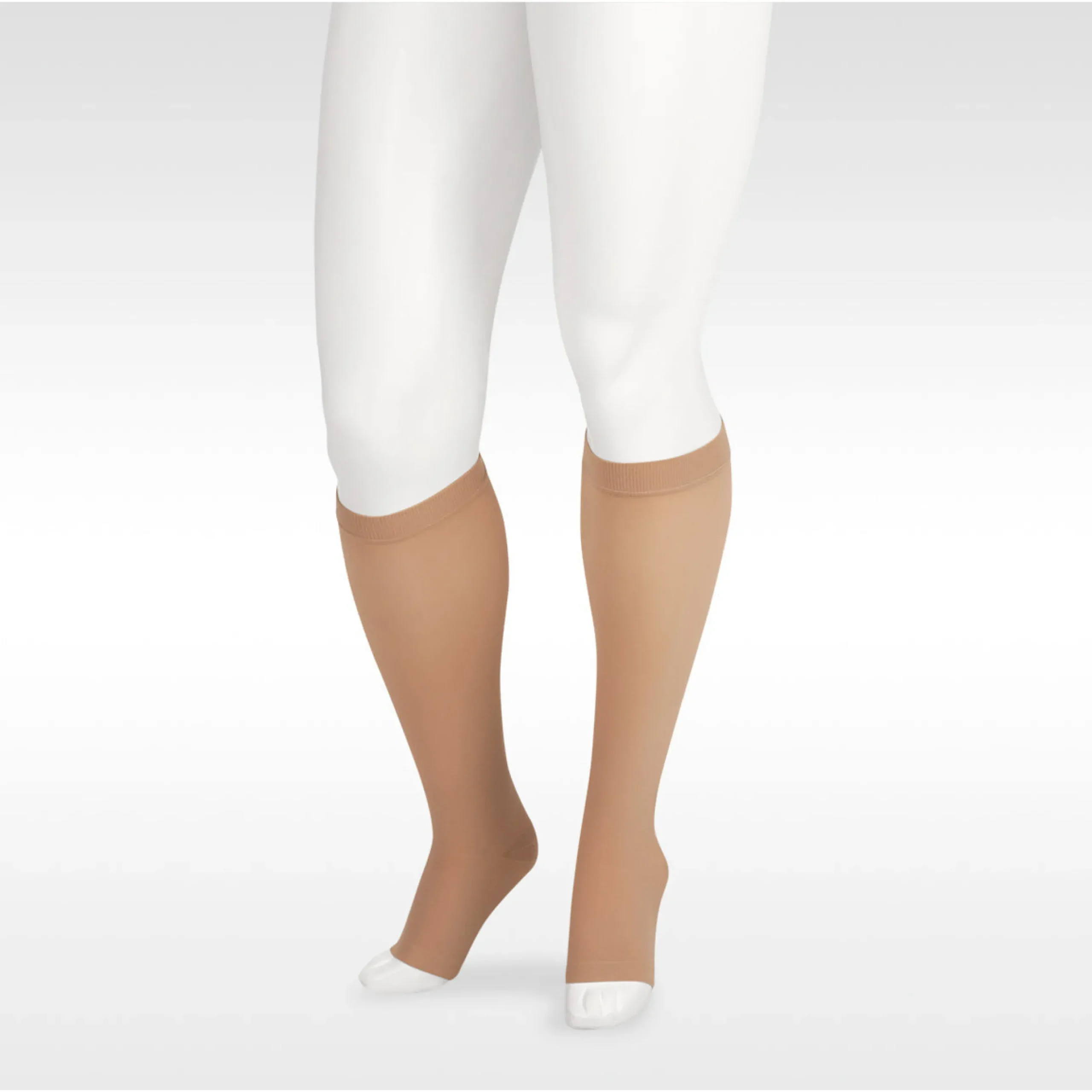 Juzo Soft Knee High 20-30 mmHg w/ Silicone Band, Open Toe