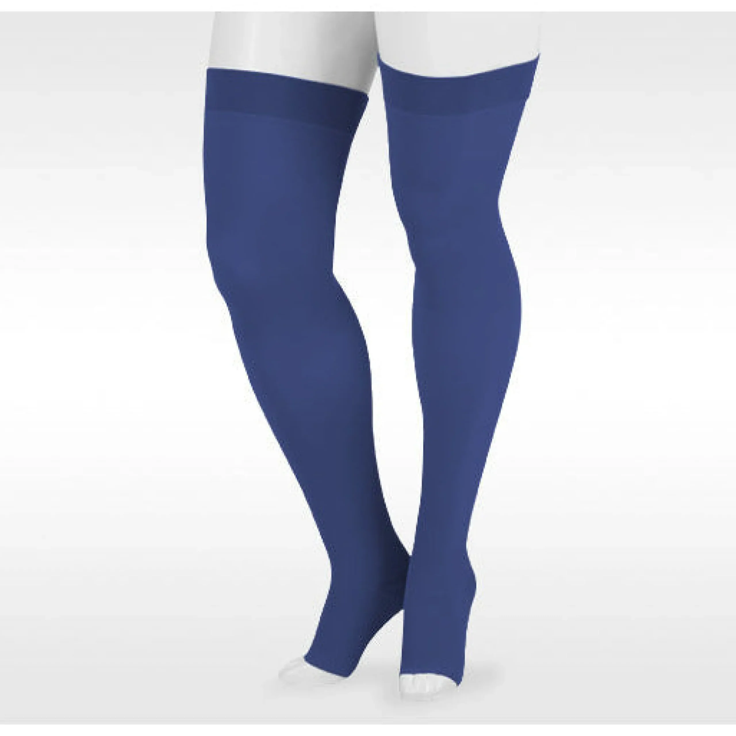 Juzo Soft Thigh High 15-20 mmHg w/ Silicone Band, Open Toe