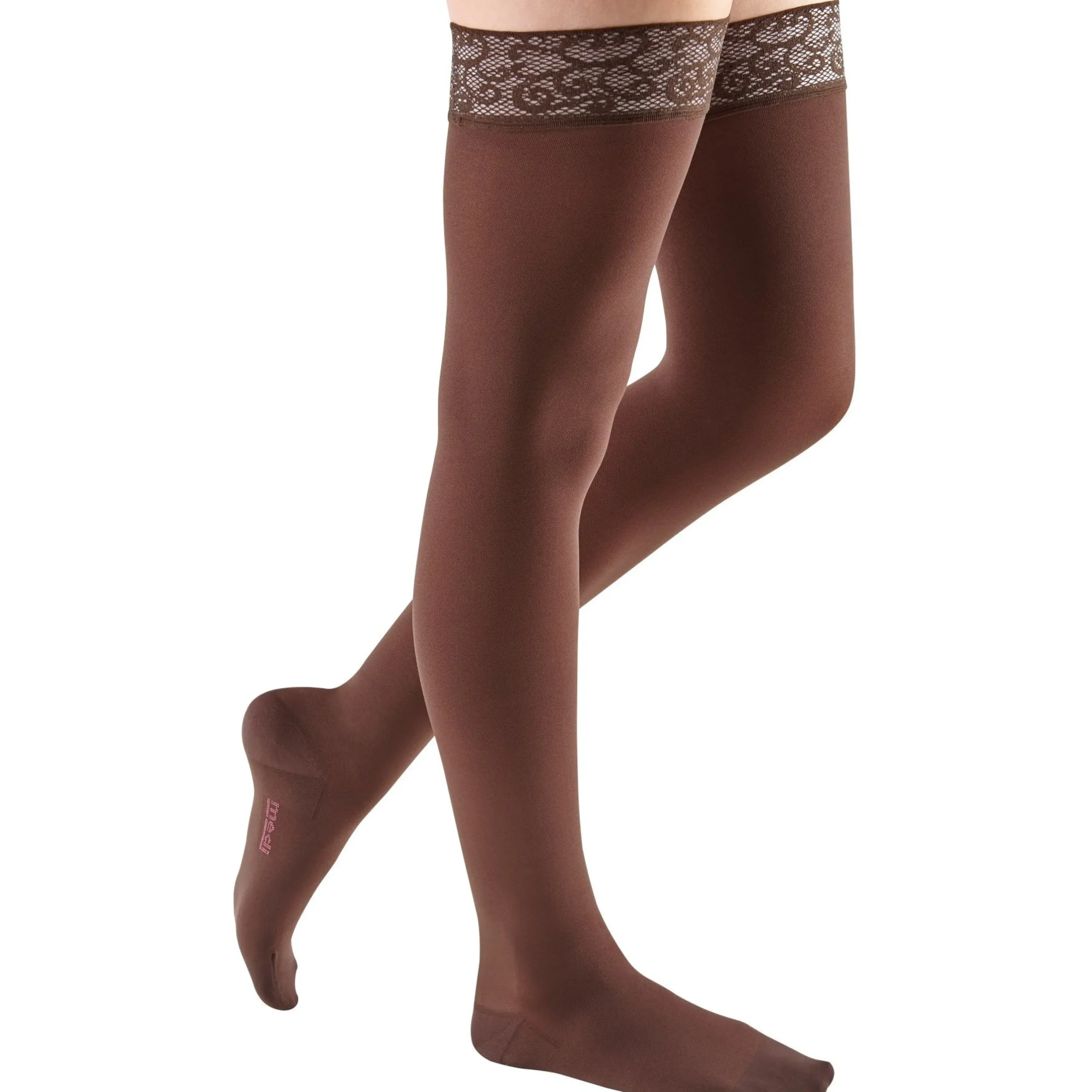 Mediven Comfort Thigh High 15-20 mmHg w/ Lace Silicone Top Band