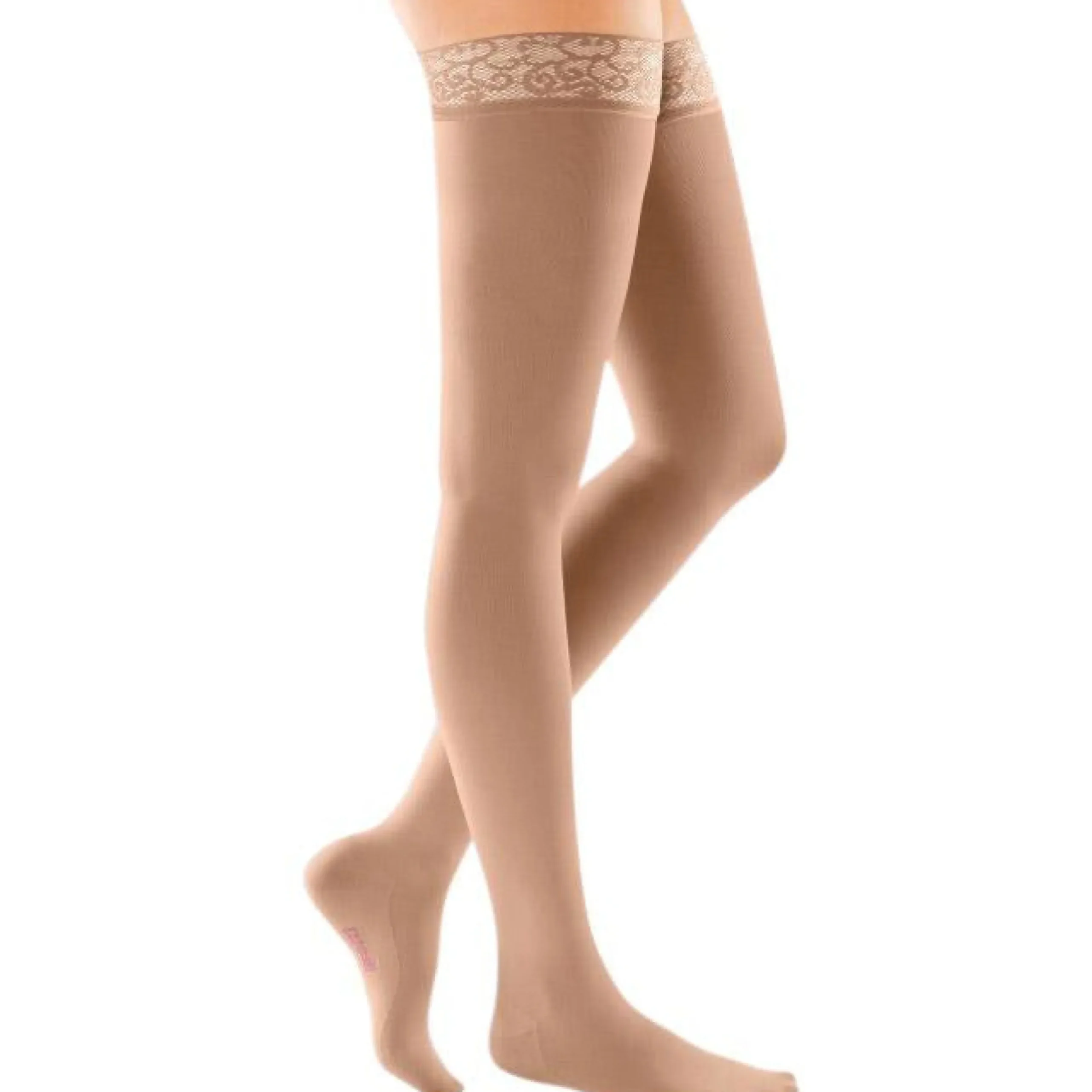 Mediven Comfort Thigh High 20-30 mmHg w/ Lace Silicone Top Band