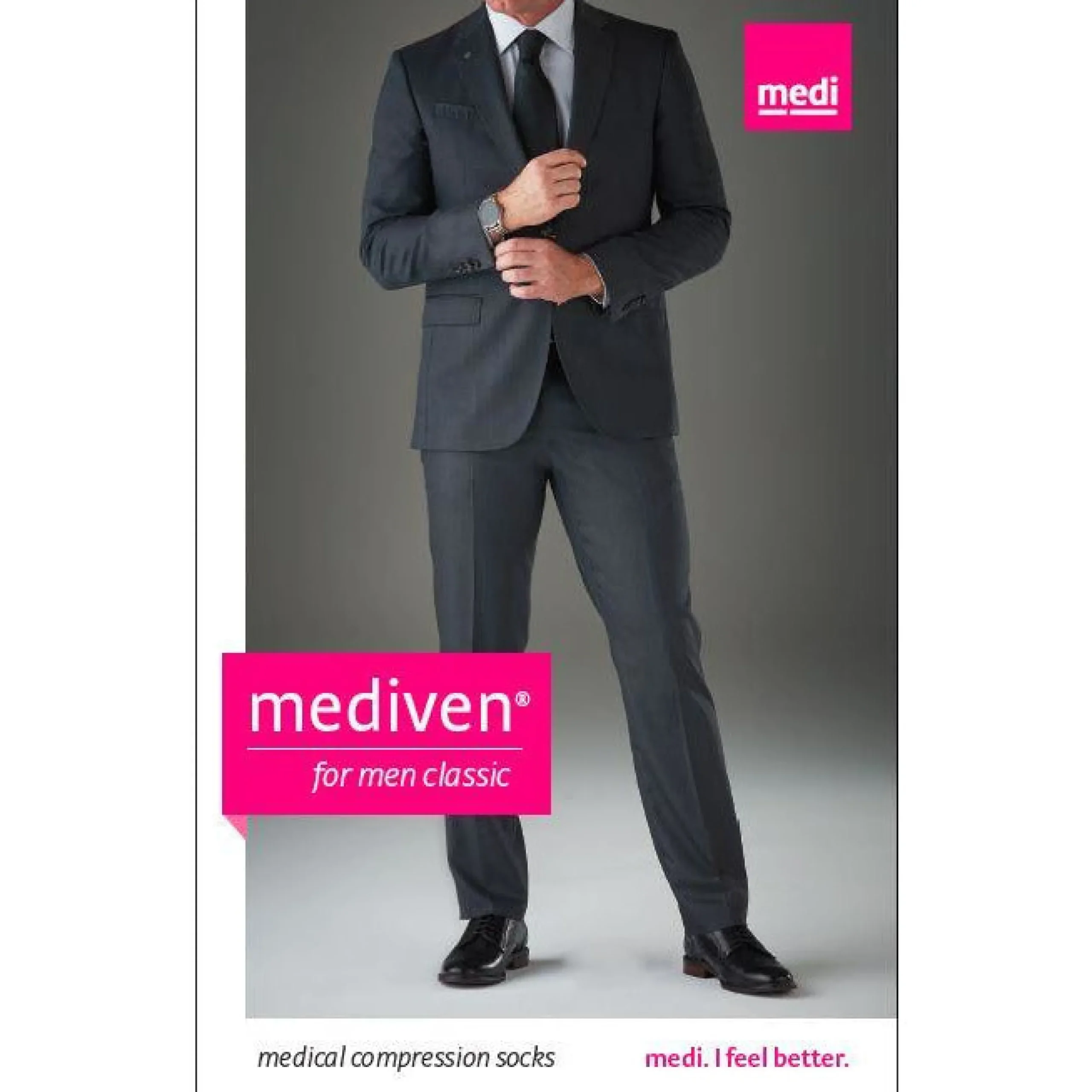 Mediven for Men Classic Knee High 20-30 mmHg, Extra Wide Calf
