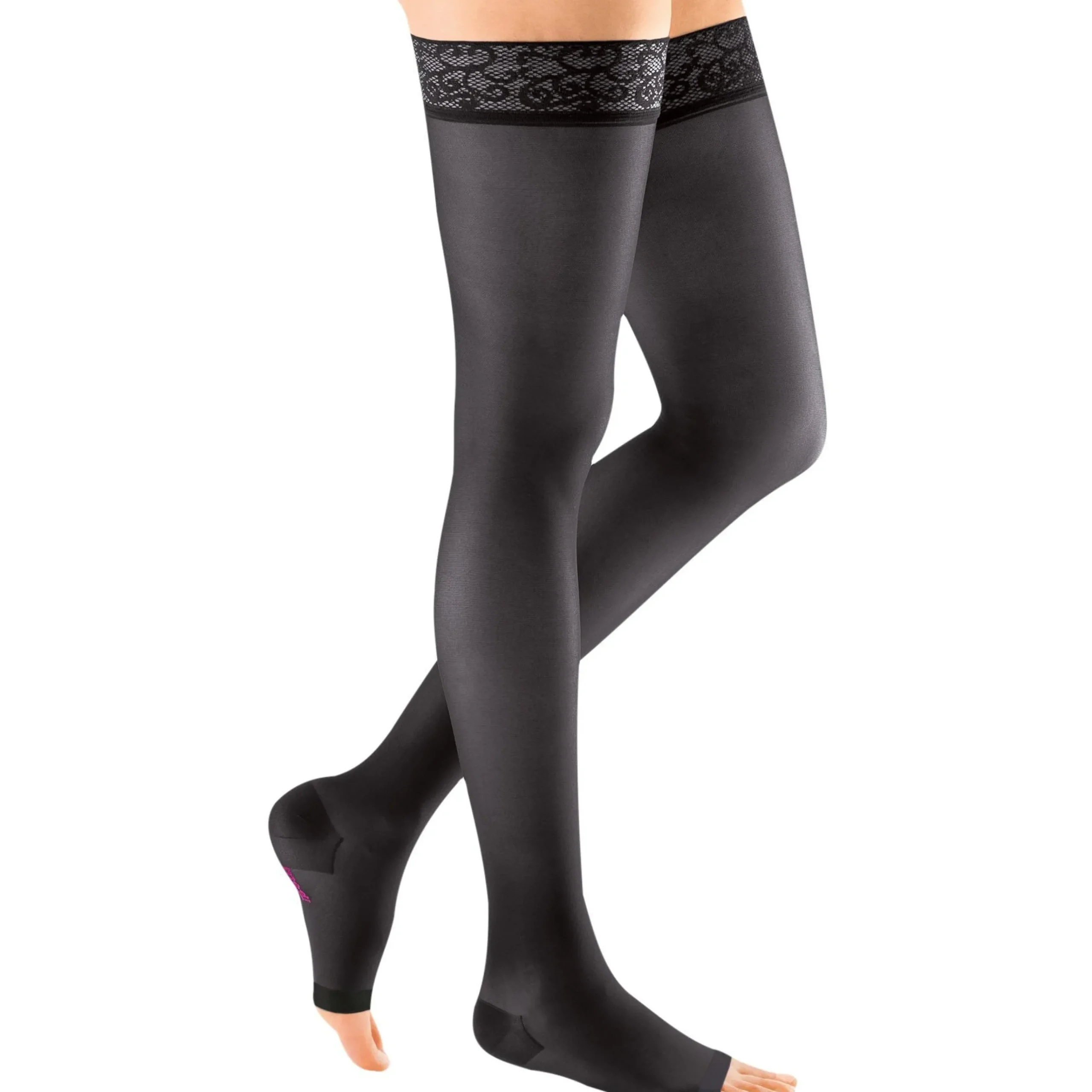 Mediven Sheer & Soft Women's Thigh High 30-40 mmHg, Open Toe
