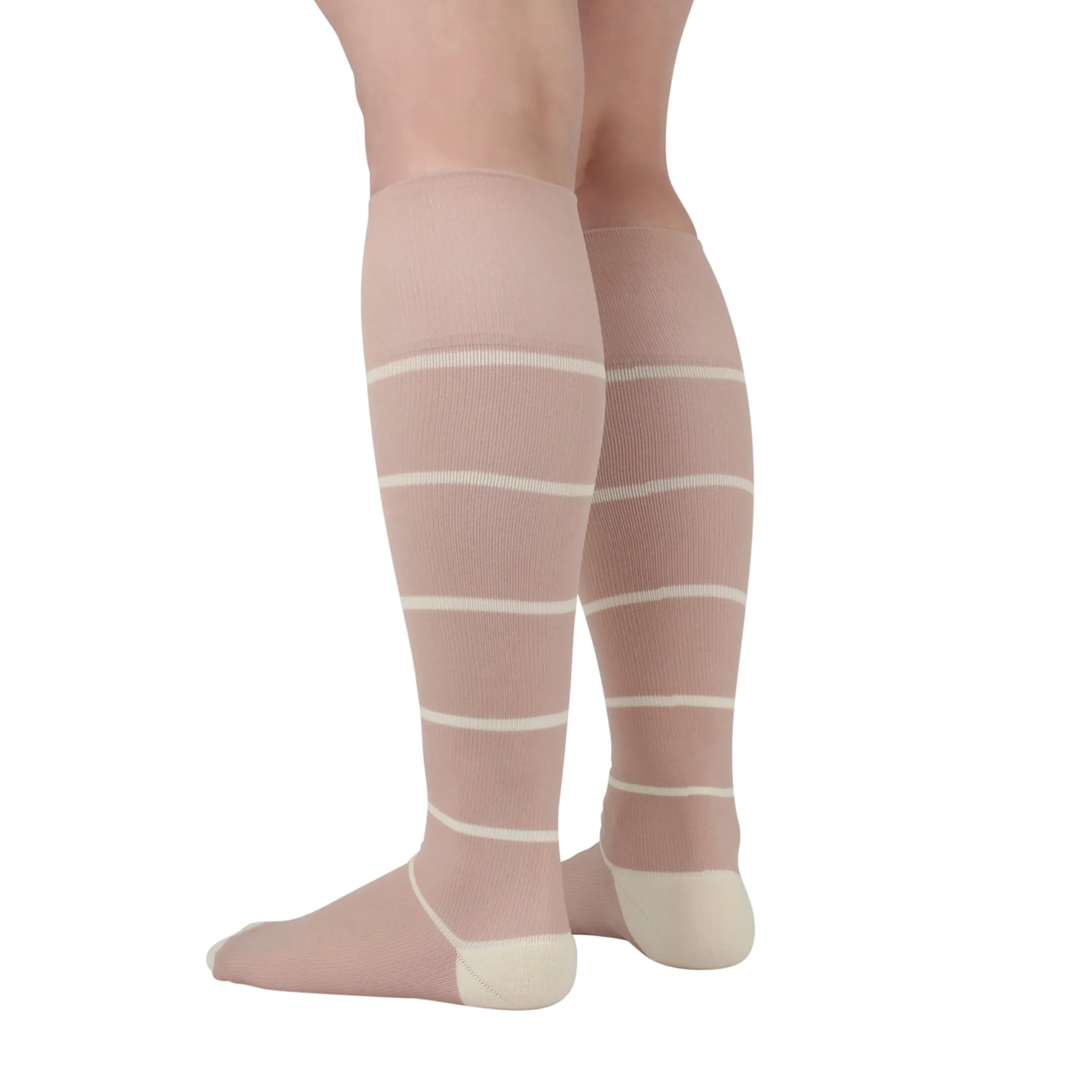 Rejuva® Broad Stripe Knee High, 15-20 mmHg
