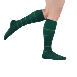 Rejuva® Broad Stripe Knee High, 15-20 mmHg