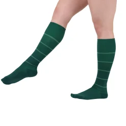 Rejuva® Broad Stripe Knee High, 15-20 mmHg