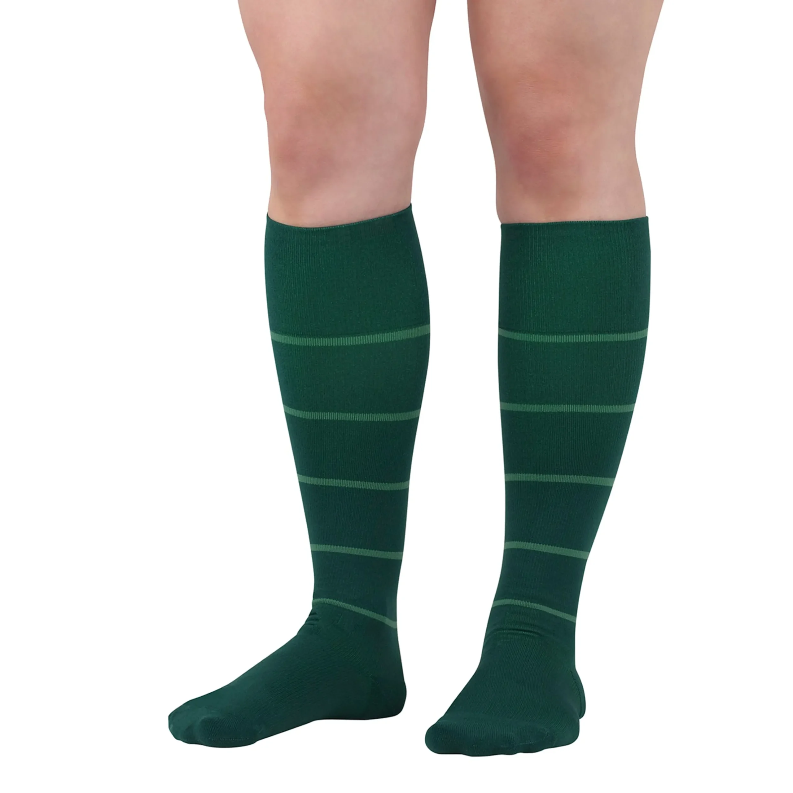 Rejuva® Broad Stripe Knee High, 15-20 mmHg