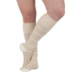 Rejuva® Broad Stripe Knee High, 15-20 mmHg