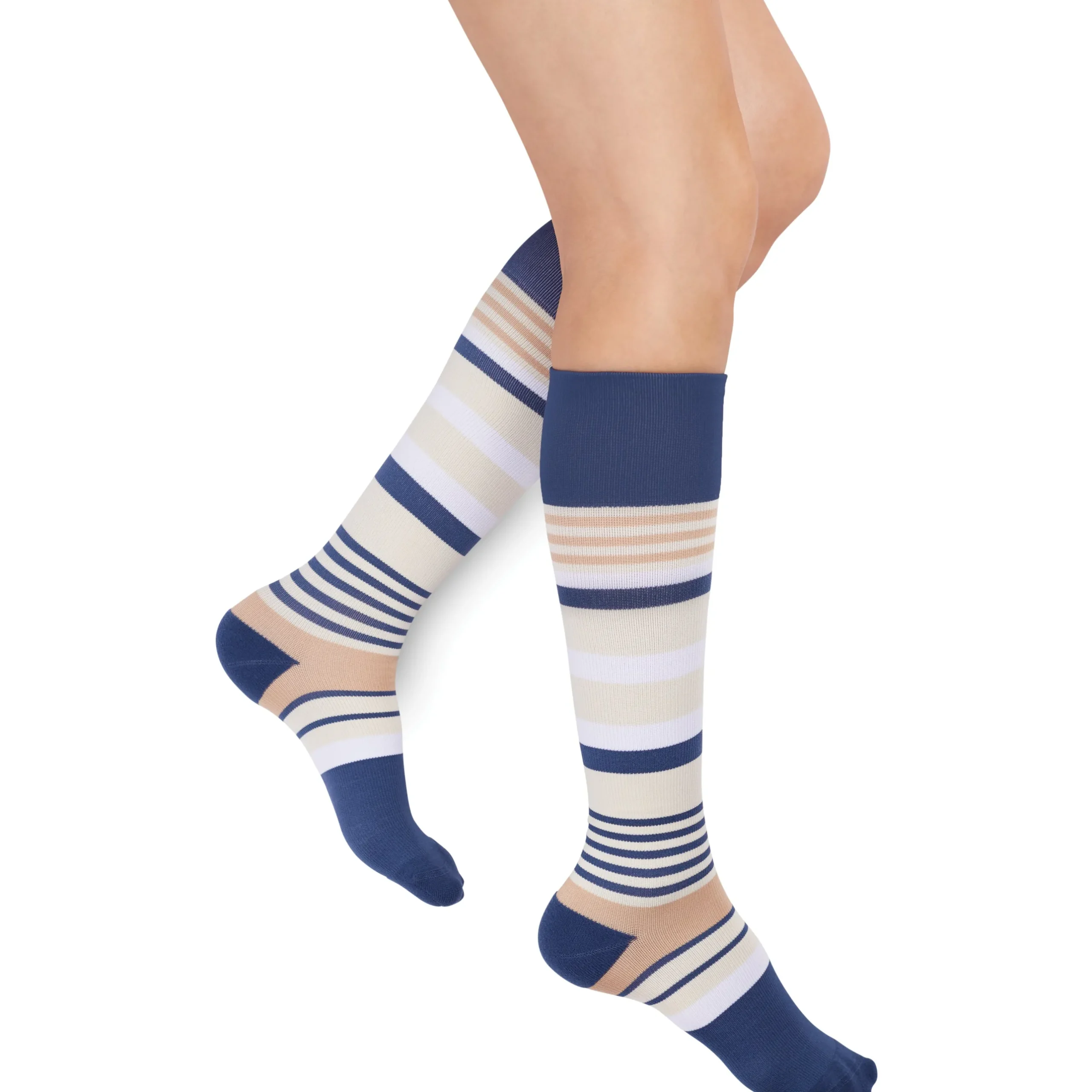 Rejuva® Motley Stripe Knee High 20-30 mmHg