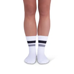 Rejuva® Retro Stripe Crew Compression Sock