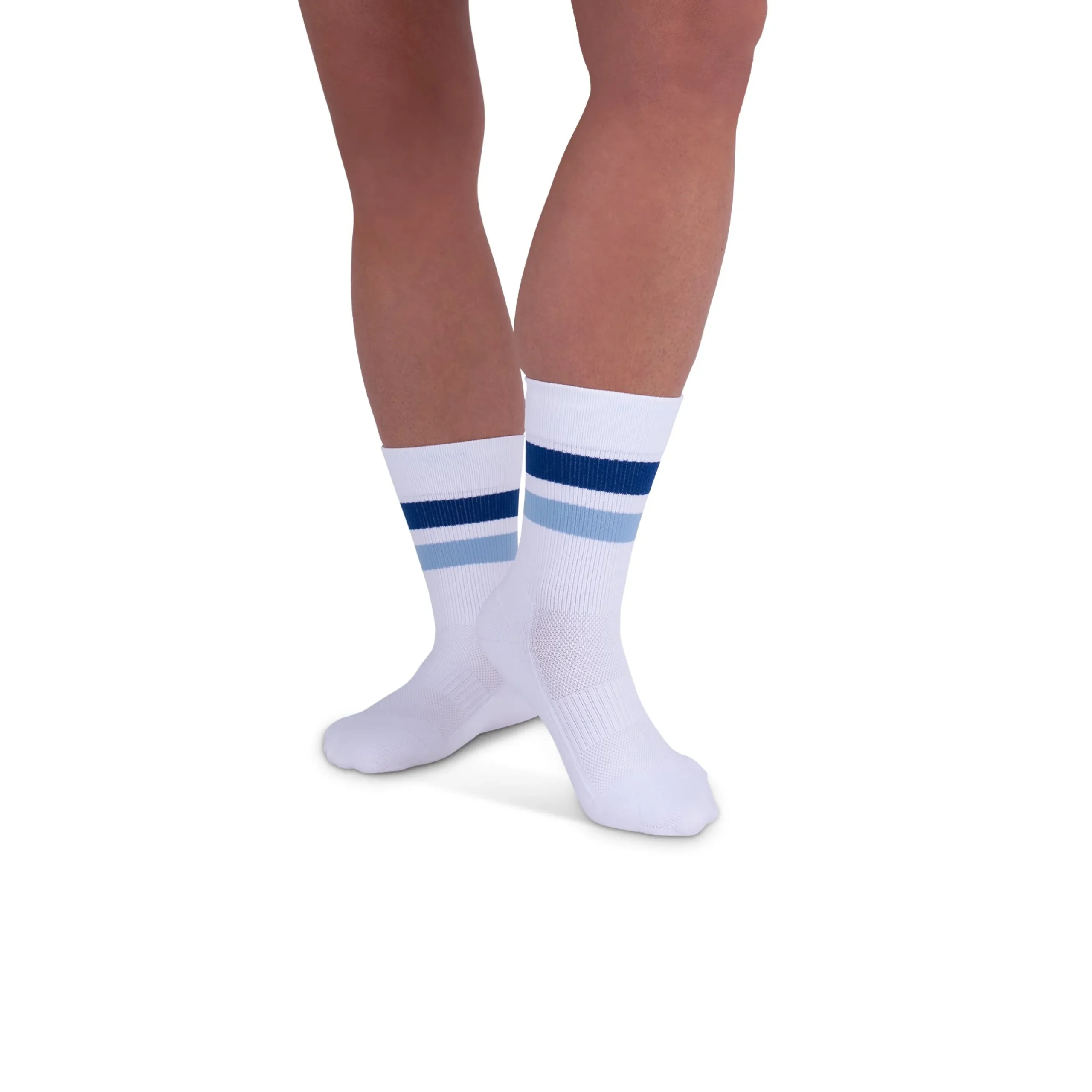 Rejuva® Retro Stripe Crew Compression Sock