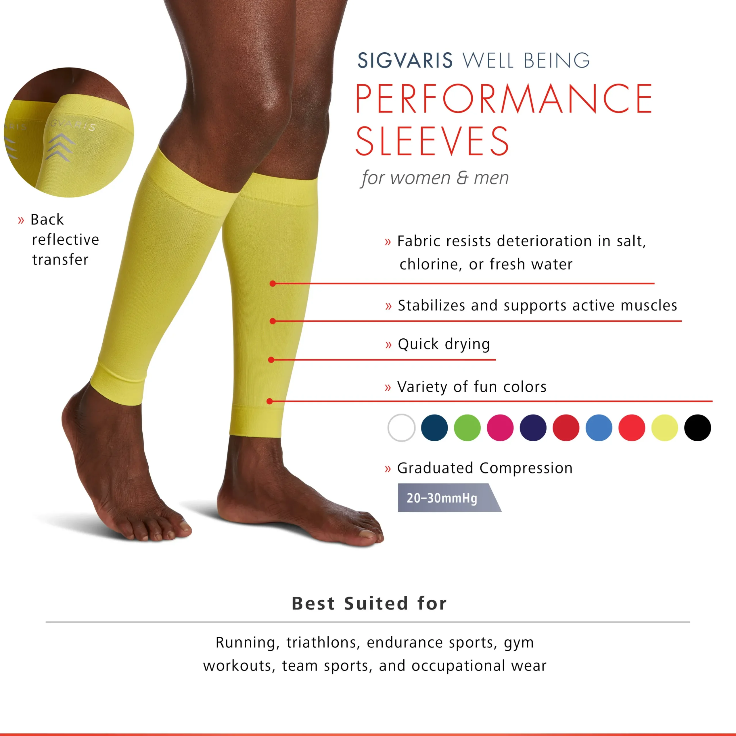 Sigvaris Athletic Performance Sleeves 20-30 mmHg