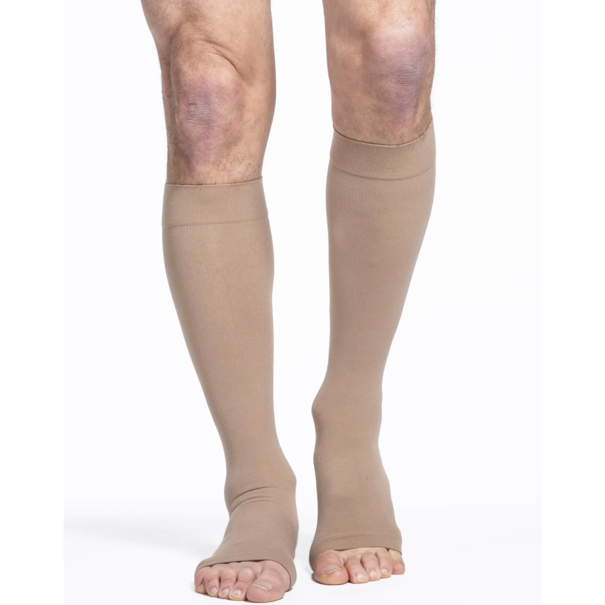Sigvaris Cotton Knee High 30-40 mmHg, Open Toe
