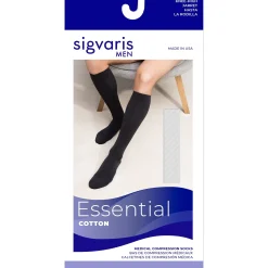Sigvaris Cotton Men's Knee High 20-30 mmHg