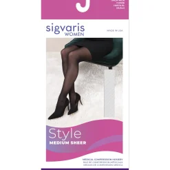 Sigvaris Medium Sheer Women's Thigh High 20-30 mmHg