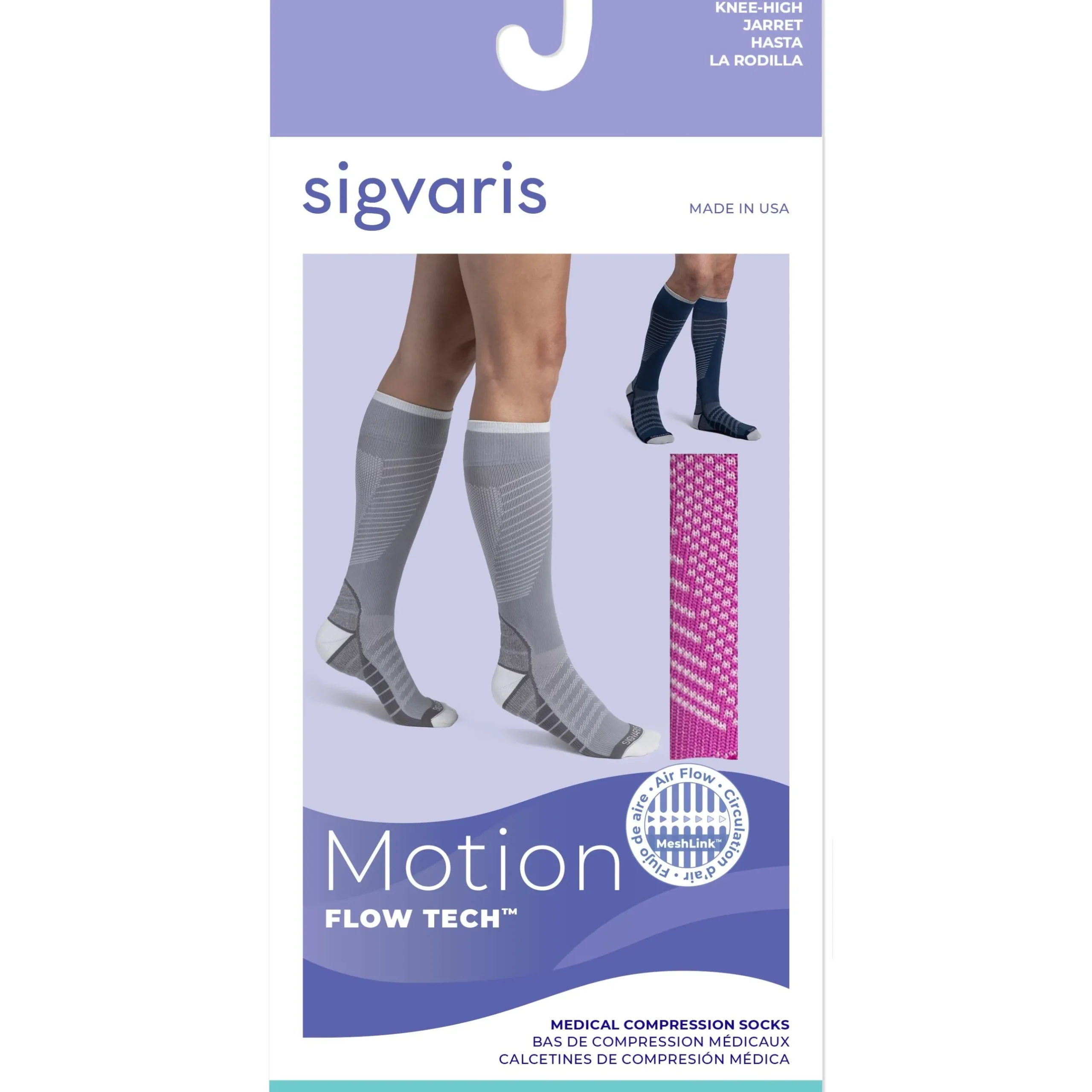 Sigvaris Motion Flow Tech Knee High 20-30 mmHg