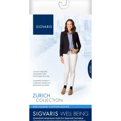 Sigvaris Sea Island Cotton Women's Knee High 15-20 mmHg