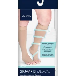 Sigvaris Secure Knee High 30-40 mmHg, Open Toe