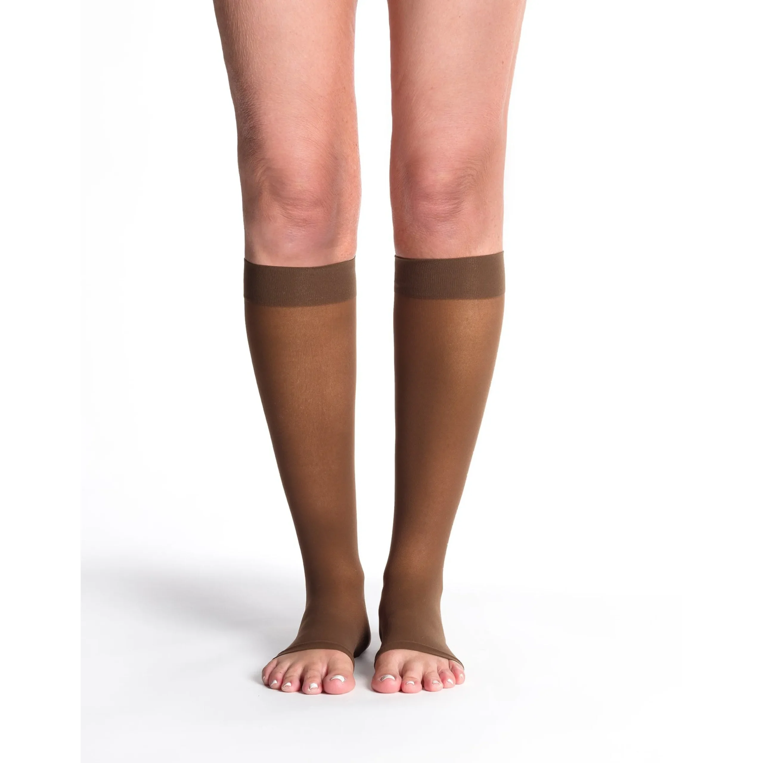 Sigvaris Sheer Women's Knee High 20-30 mmHg, Open Toe