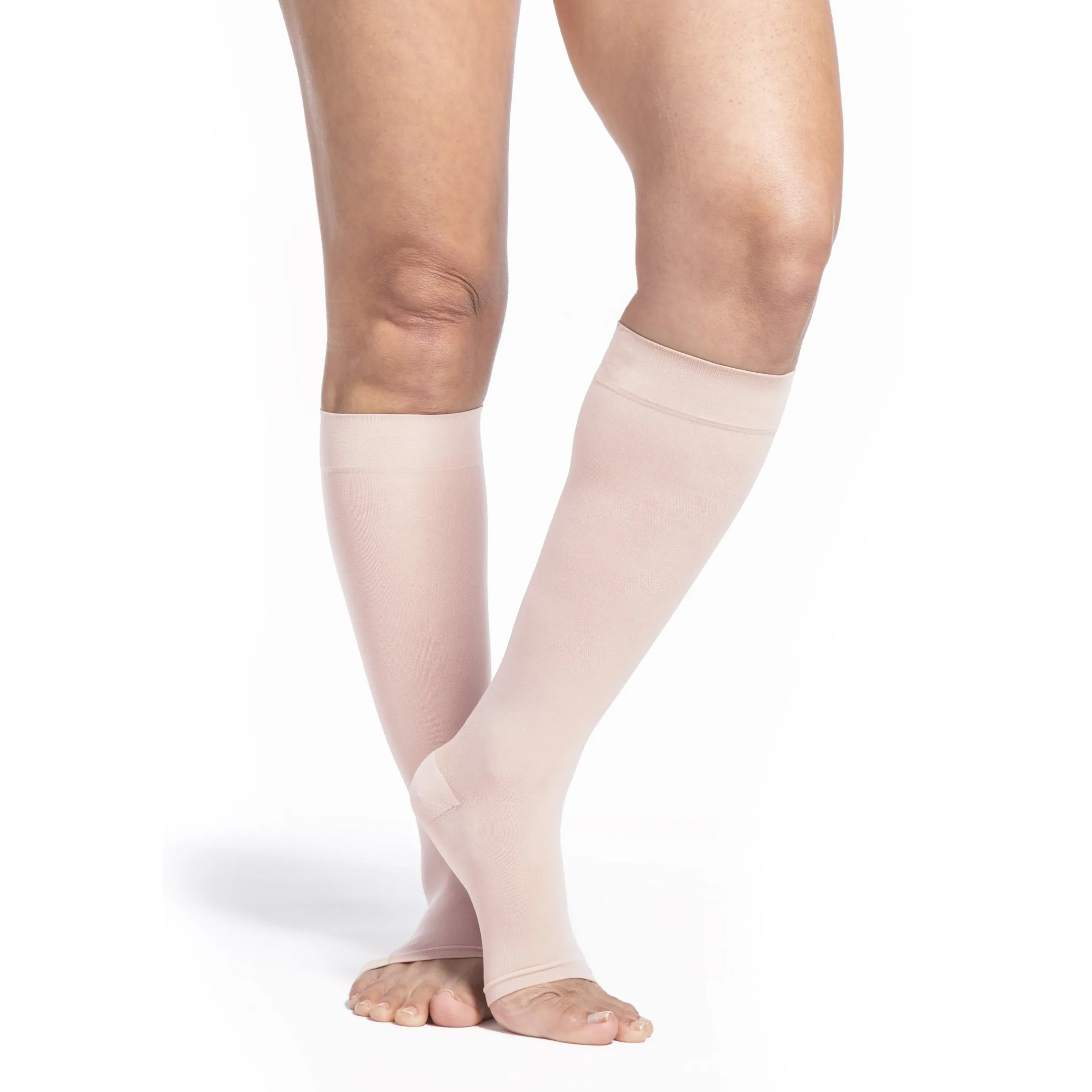 Sigvaris Sheer Women's Knee High 20-30 mmHg, Open Toe