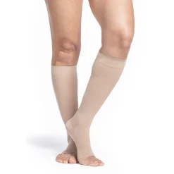 Sigvaris Sheer Women's Knee High 30-40 mmHg, Open Toe