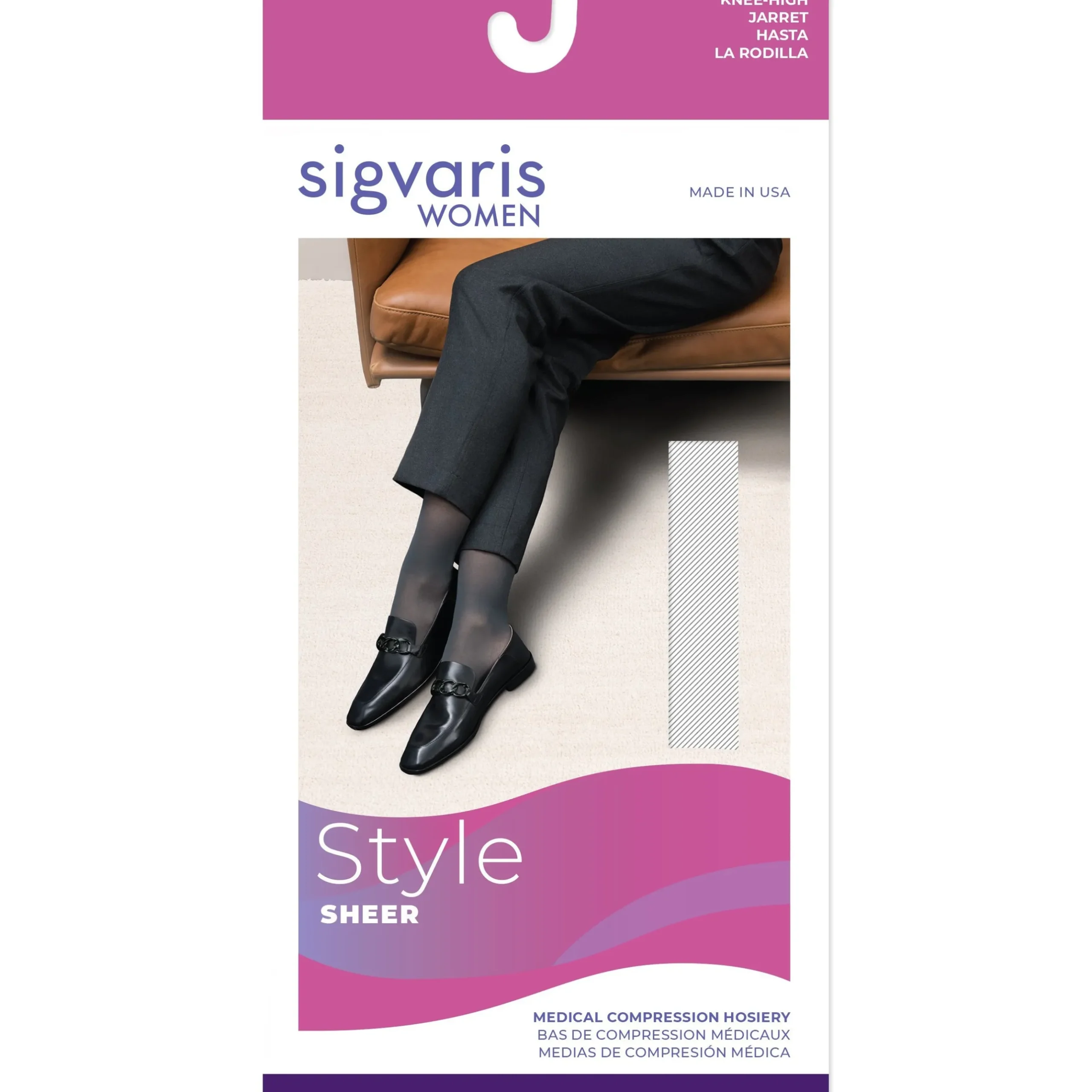 Sigvaris Sheer Women's Knee High 20-30 mmHg
