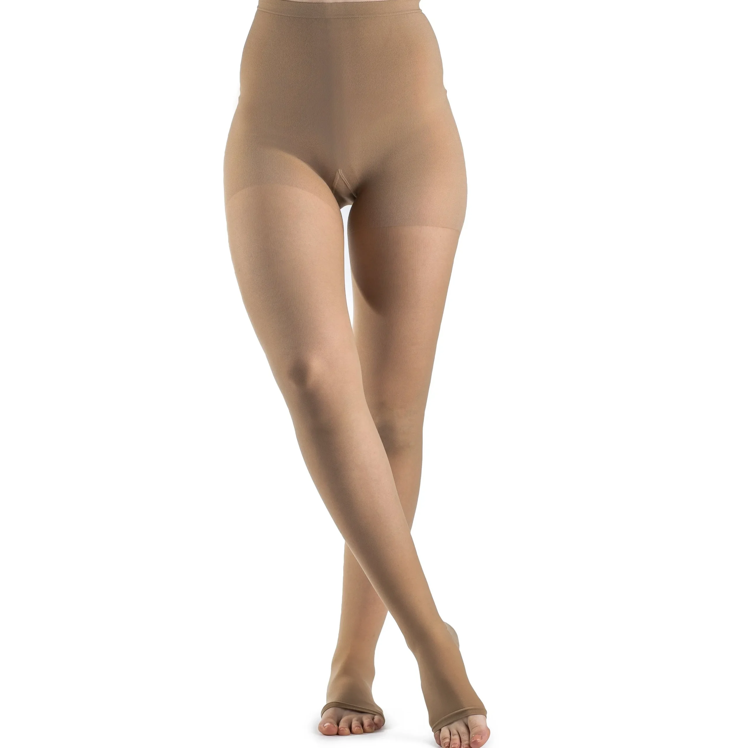 Sigvaris Sheer Women's Pantyhose 30-40 mmHg, Open Toe