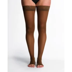 Sigvaris Sheer Women's Thigh High 20-30 mmHg, Open Toe