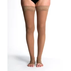 Sigvaris Sheer Women's Thigh High 30-40 mmHg, Open Toe
